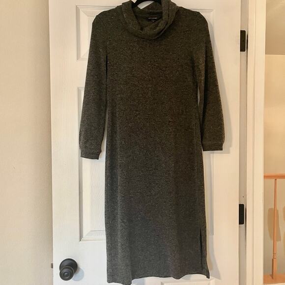 Banana Republic Factory Grey Midi Sweater Dress - Picture 1 of 6